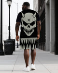 Big & Tall Graphic Skull Two-piece Set for big men view 1