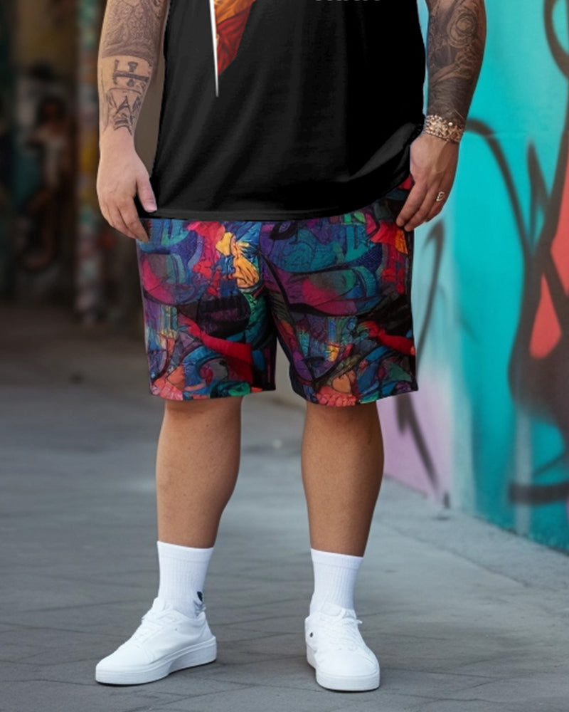 Big & Tall Graphic Two-piece Set for big men view 3