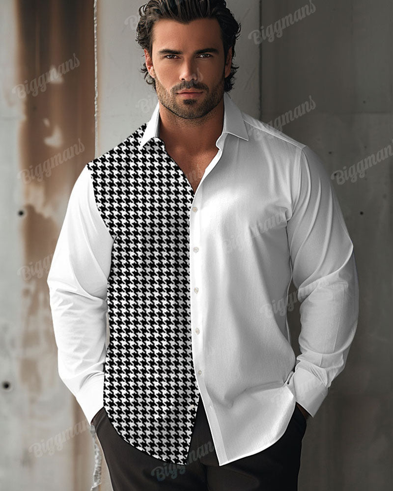 Big & Tall Graphic Long Sleeve Shirt for big men view 3