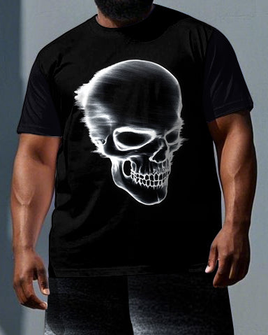 Big & Tall Graphic Skull Two-piece Set for big men view 2