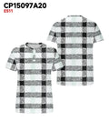 Big & Tall Black White Graphic T-Shirt for big men view 3