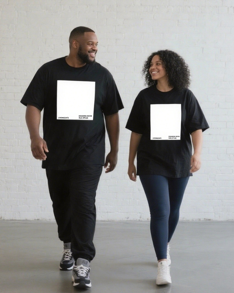 Big & Tall Athletic Streetwear T-Shirt for big men view 4