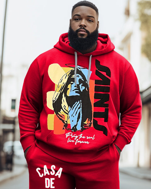 Big & Tall Streetwear Hoodie for big men view 2
