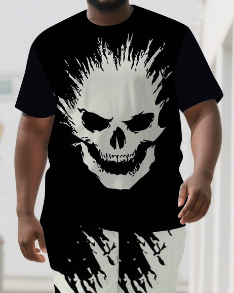 Big & Tall Skull Two-piece Set for big men view 2