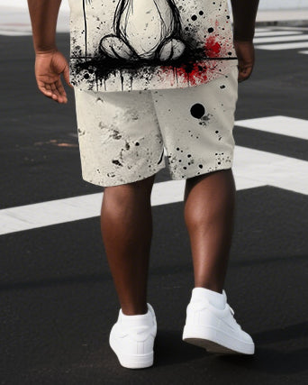 Big & Tall Graphic Two-piece Set for big men view 3