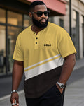 Big & Tall Black White Striped T-Shirt for big men view 1