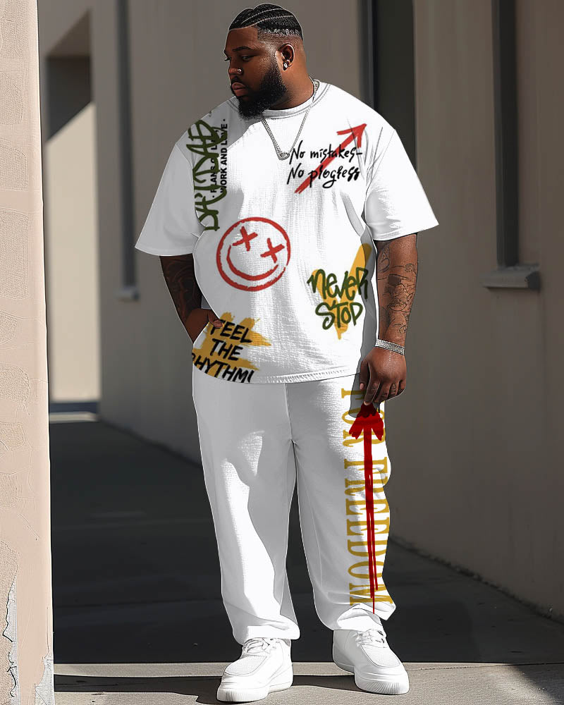 Big & Tall Streetwear Two-piece Set for big men view 1