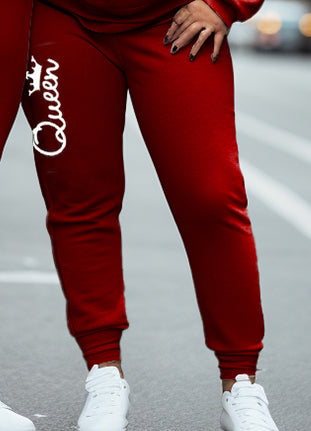 Big & Tall Red Graphic Hoodie Sweatpants Set for big men view 7
