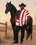 Big & Tall Western T-Shirt Pants Set for big men view 1