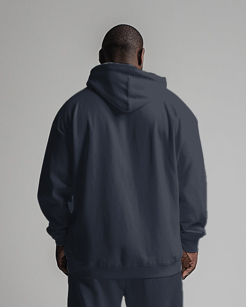 Big & Tall Colorblock Hoodie Sweatpants Set for big men view 3