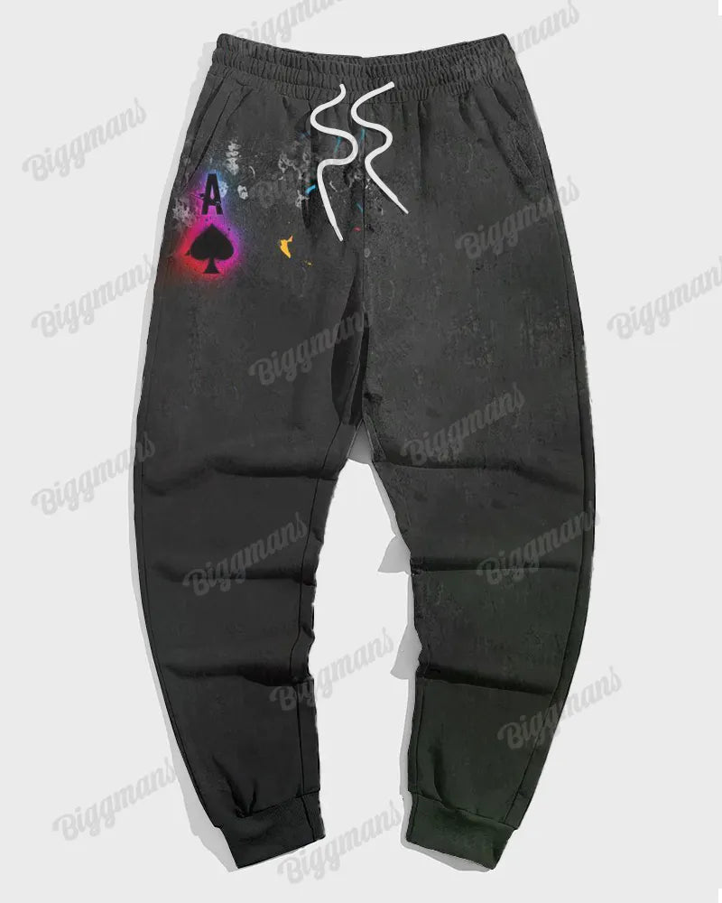 Big & Tall Gradient Hoodie Sweatpants Set for big men view 7