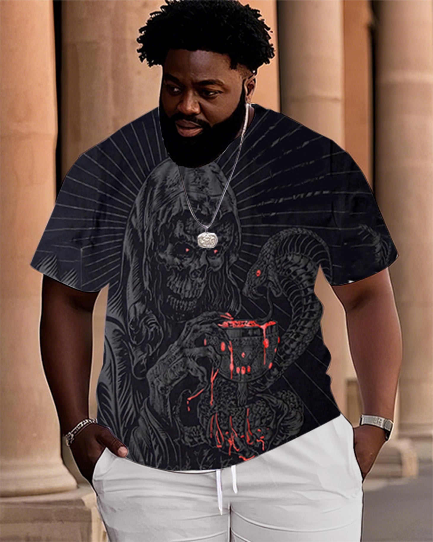 Big & Tall Streetwear T-Shirt for big men view 1