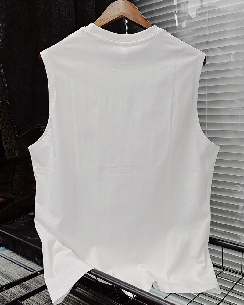 Big & Tall White Graphic Streetwear Men's Clothing for big men view 2