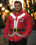 Big & Tall Streetwear Two-piece Set for big men