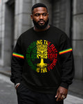 Big & Tall Black Juneteenth Graphic Men's Clothing for big men view 1