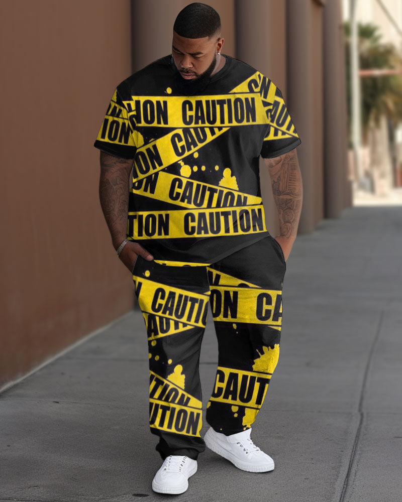 Big & Tall Streetwear Two-piece Set for big men view 1