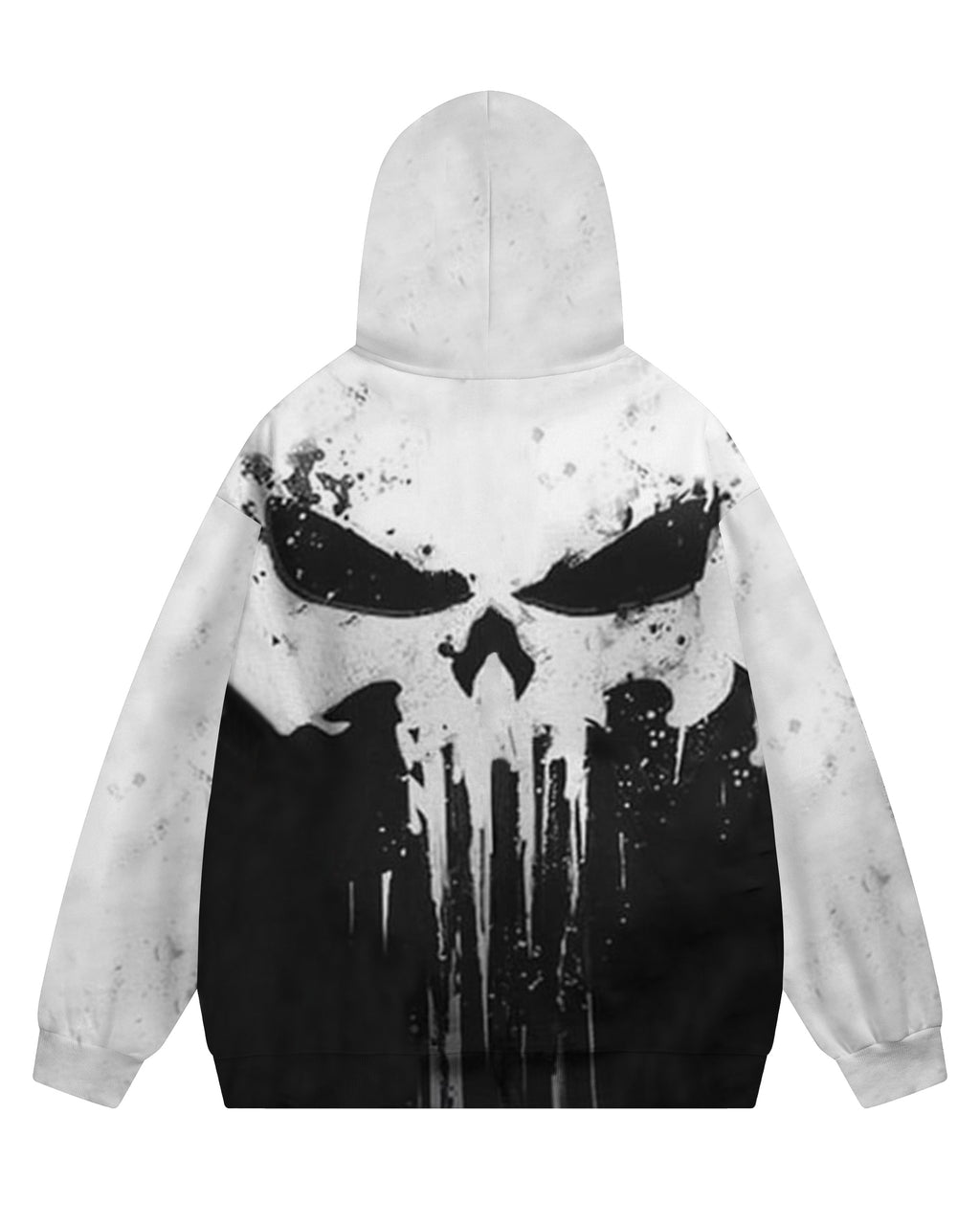 Big & Tall Athletic Skull Hoodie for big men view 6