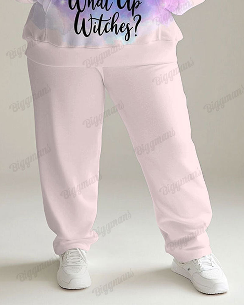 Big & Tall Graphic Hoodie Sweatpants Set for big men view 3