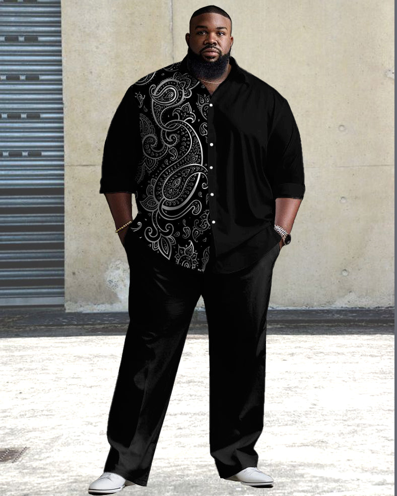 Big & Tall Vintage Two-piece Set for big men view 1