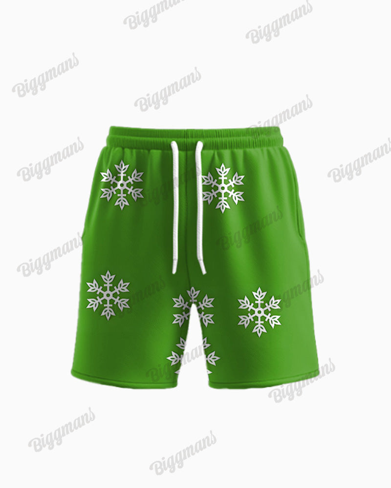 Big & Tall Graphic T-Shirt Shorts Set for big men view 3