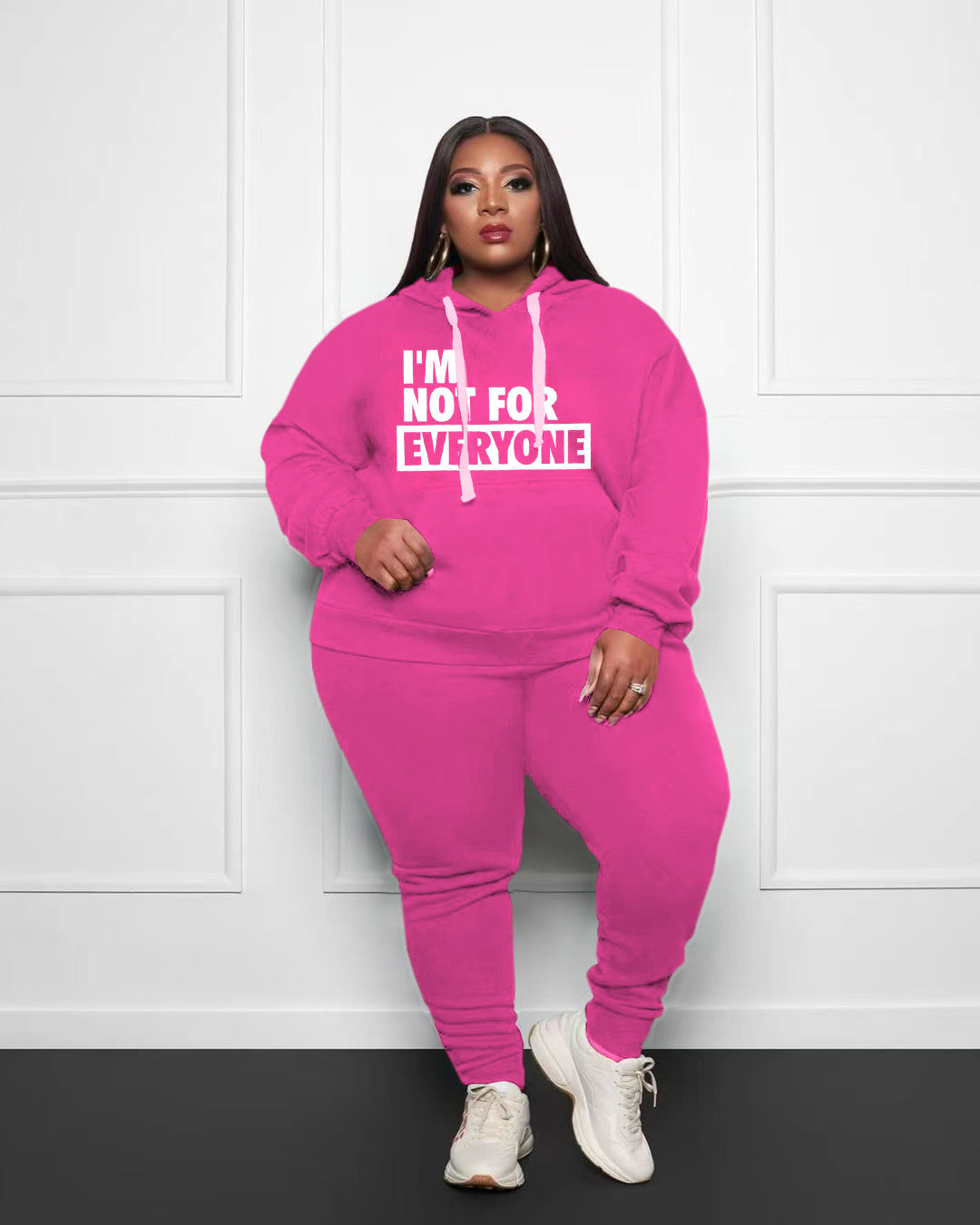 Big & Tall Red Graphic Hoodie Sweatpants Set for big men view 1