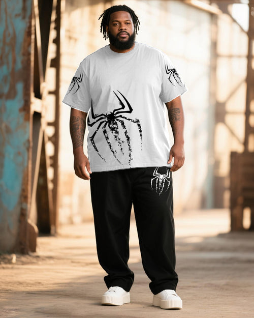 Big & Tall Graphic T-Shirt Pants Set for big men view 1
