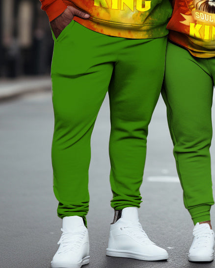 Big & Tall Colorblock Hoodie Sweatpants Set for big men view 5