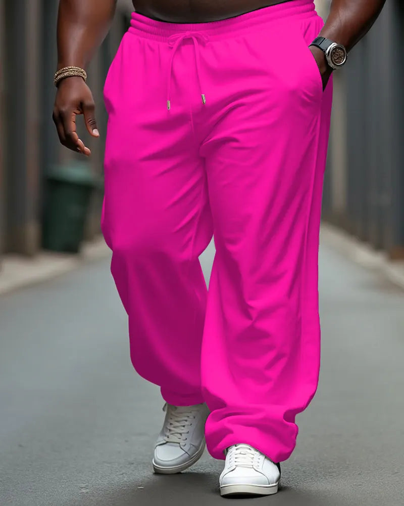 Big & Tall Cotton Solid Color Jogging Pants for men view 14