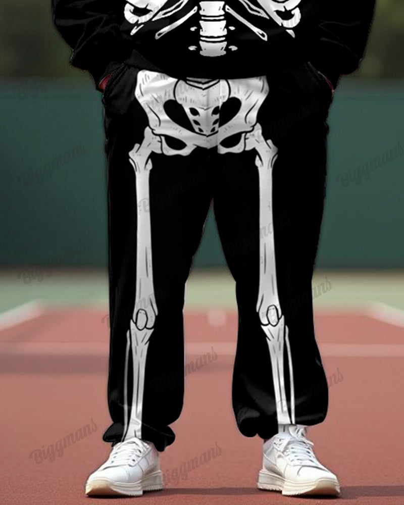 Big & Tall Graphic Skull Two-piece Set for big men view 3