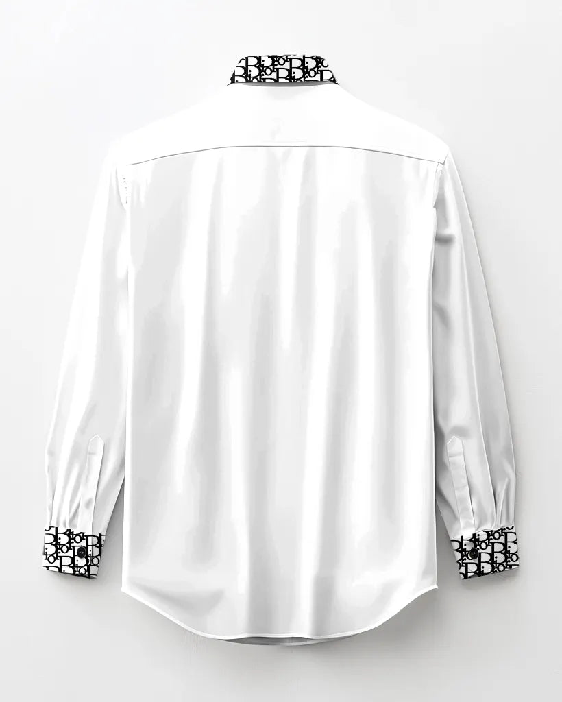 Big & Tall Patchwork Long Sleeve Shirt for big men view 18