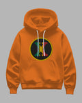 Big & Tall Orange Graphic Hoodie for big men