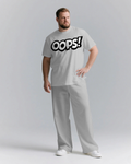 Big & Tall Streetwear T-Shirt Pants Set for big men view 1