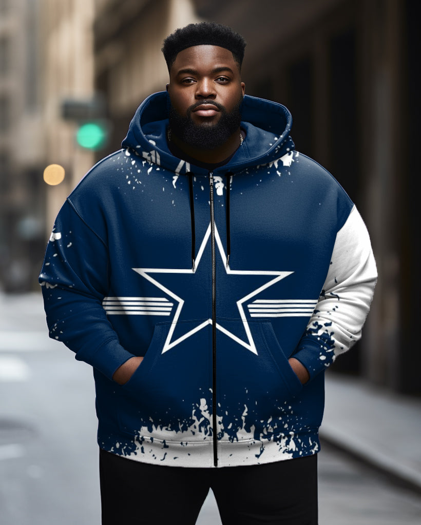 Big & Tall Colorblock Hoodie for big men view 1