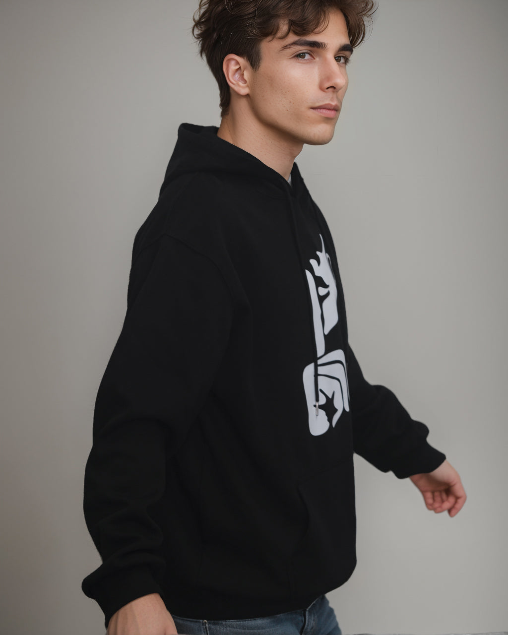 Big & Tall Geometric Hoodie for big men view 1