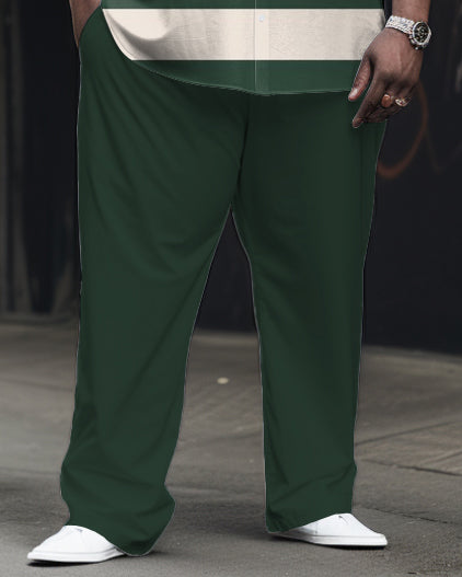 Big & Tall Striped Two-piece Set for big men view 3