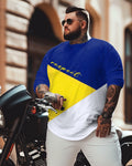 Big & Tall Colorblock Graphic T-Shirt for big men
