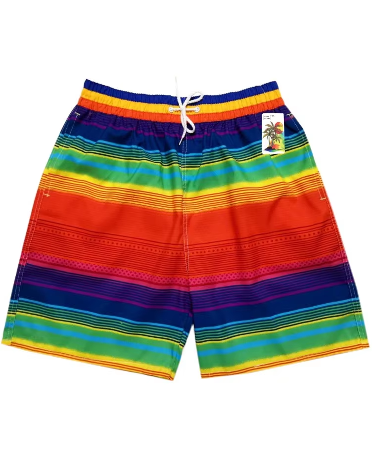 Big & Tall Hawaiian Gradient Shorts for big men