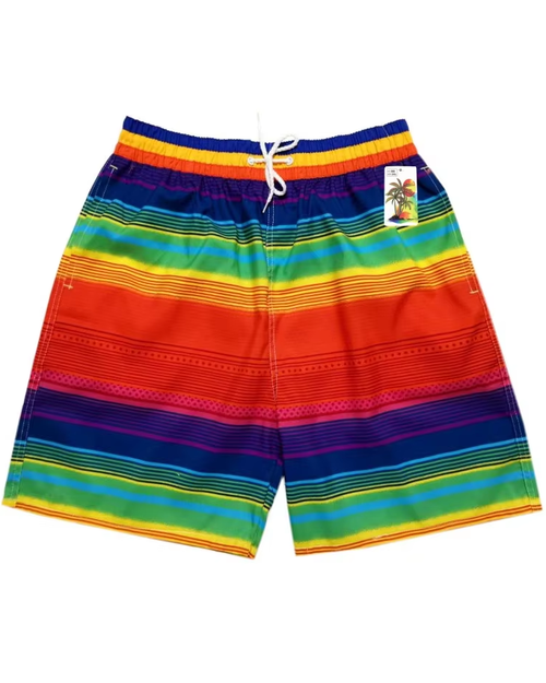 Big & Tall Hawaiian Gradient Shorts for big men