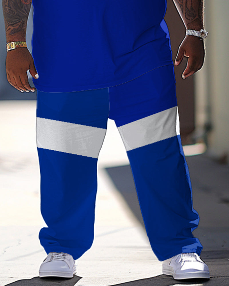 Big & Tall Graphic T-Shirt Pants Set for big men view 3