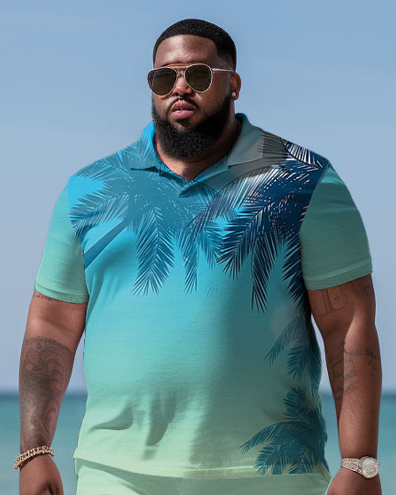 Big & Tall Hawaiian Gradient Jeans for big men view 2