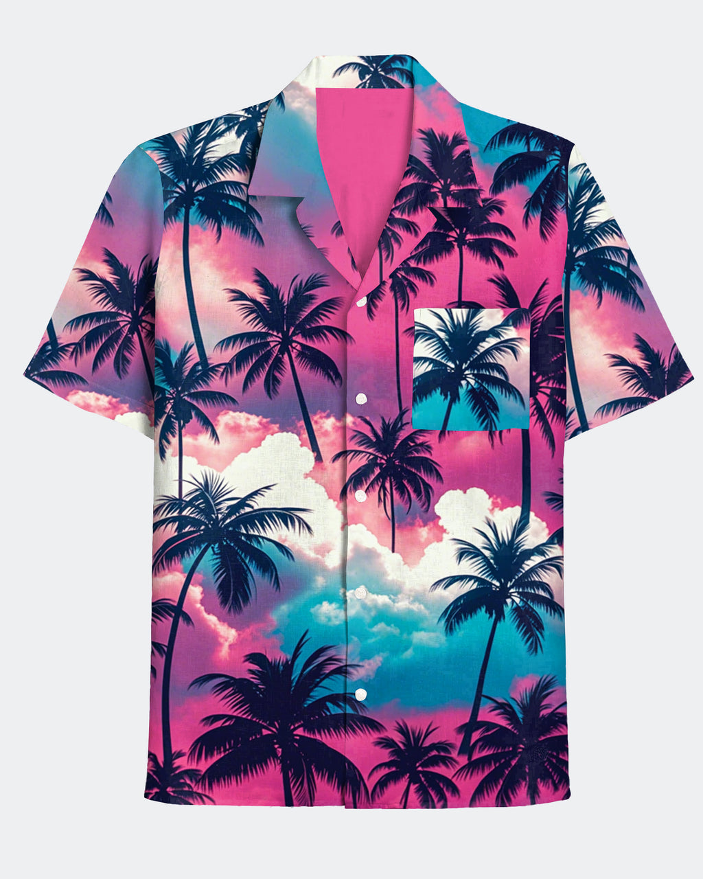 Big & Tall Hawaiian Graphic Short Sleeve Shirt for big men view 2