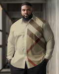 Big & Tall Graphic Shirt Pants Set for big men