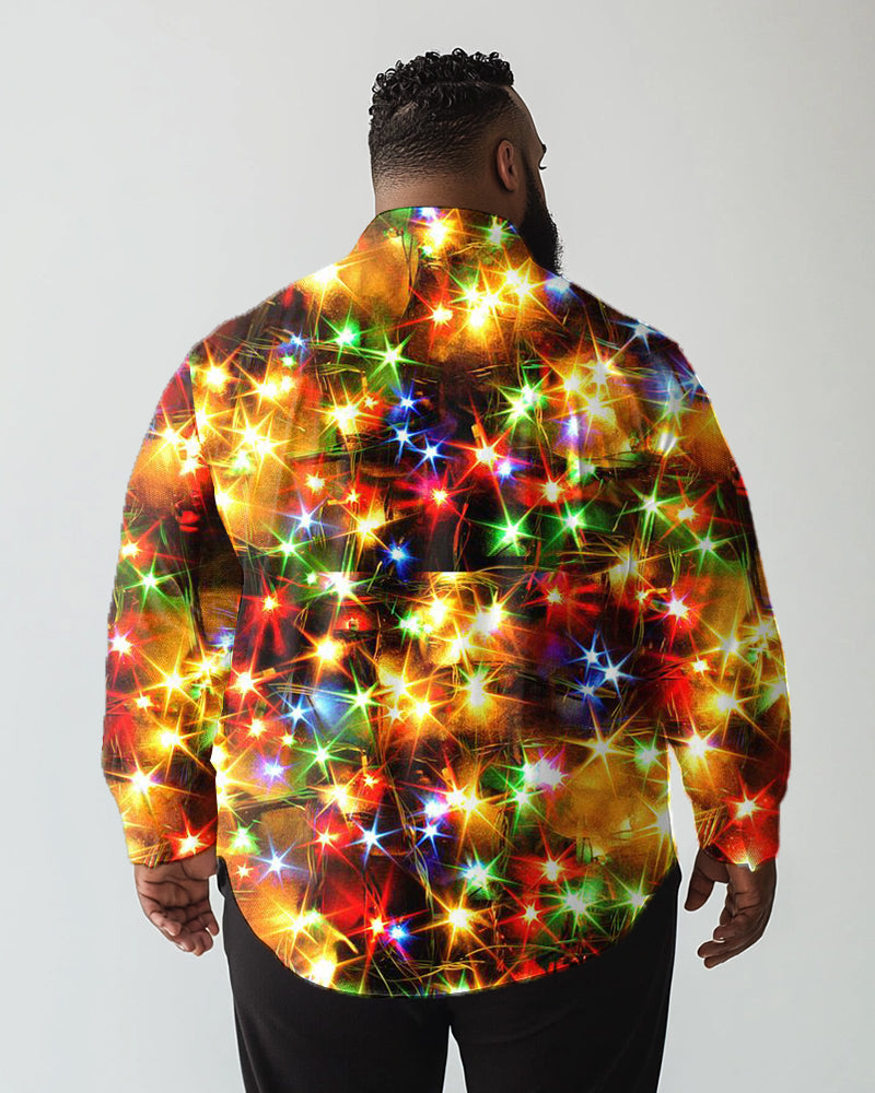 Big & Tall Graphic Long Sleeve Shirt for big men view 3