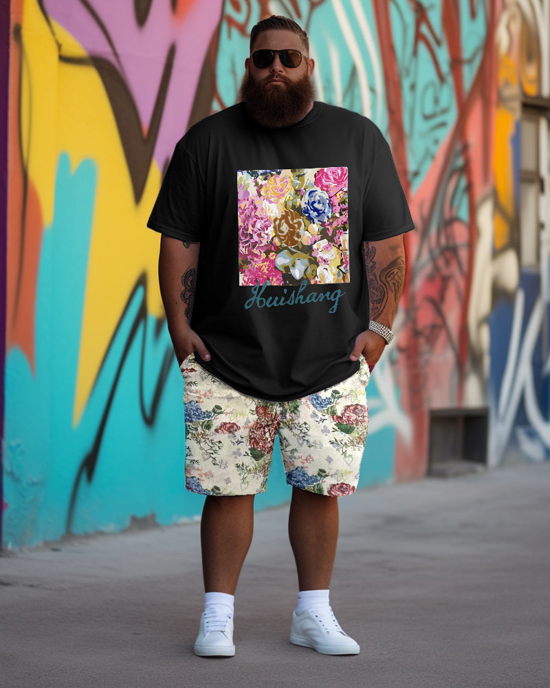 Big & Tall Graphic Business Casual Two-piece Set for big men view 2