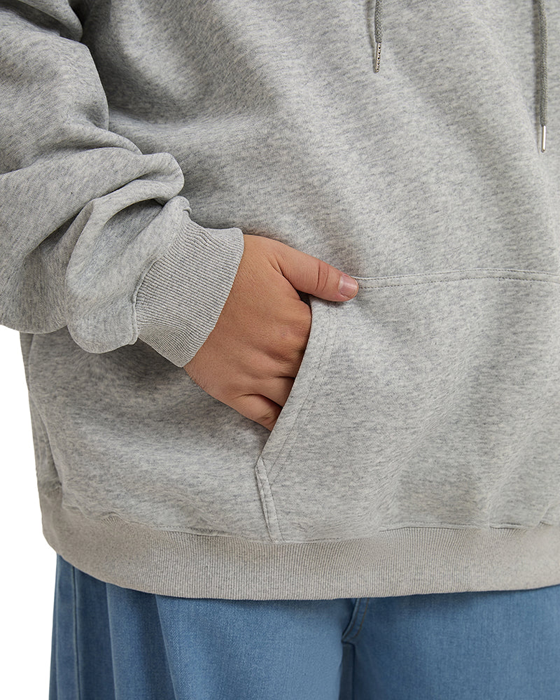 Big & Tall Solid Color Hoodie for big men view 3