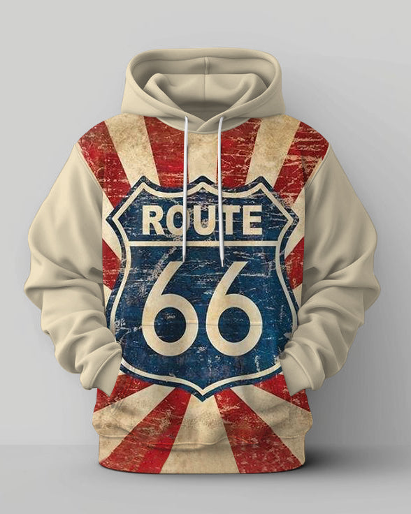 Big & Tall Graphic Hoodie Sweatpants Set for big men view 2