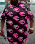 Big & Tall Pink Streetwear Jeans for big men