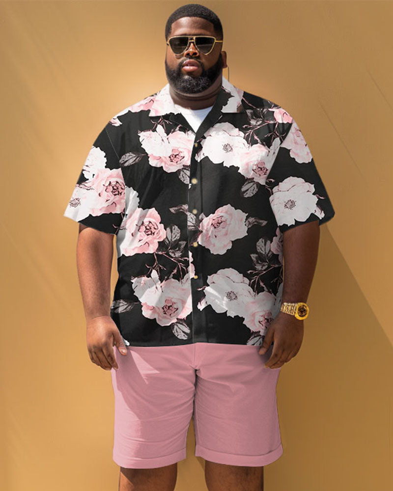 Big & Tall Graphic Floral Jeans for big men view 1