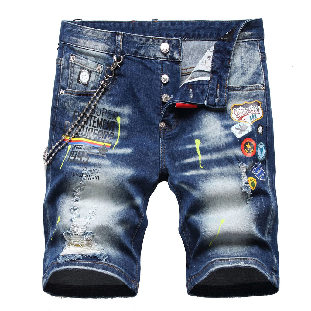 Big & Tall Denim Graphic Graffiti Jeans for big men view 3
