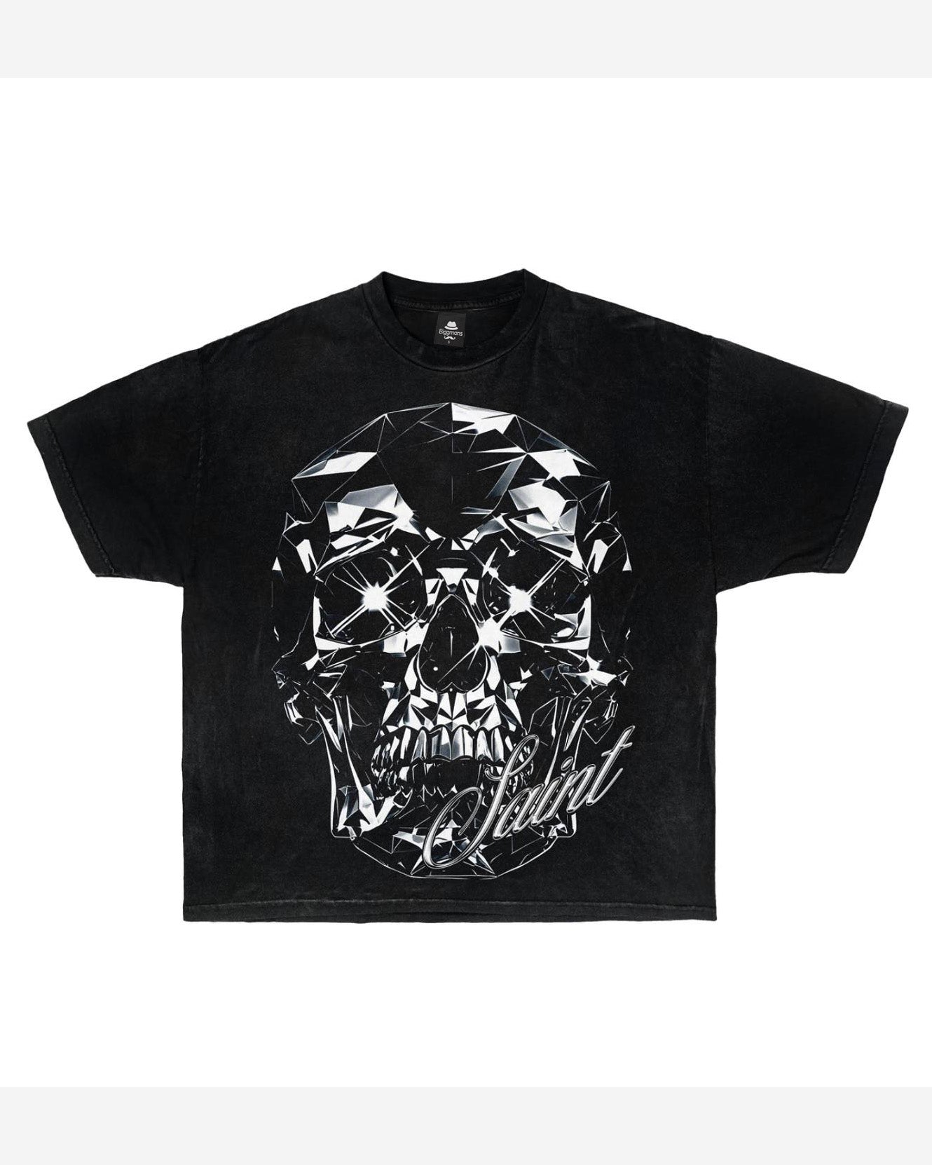 Big & Tall Streetwear Skull T-Shirt Pants Set for big men view 4